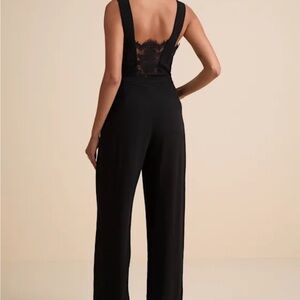 Lulu's Chic Black Lace Jumpsuit